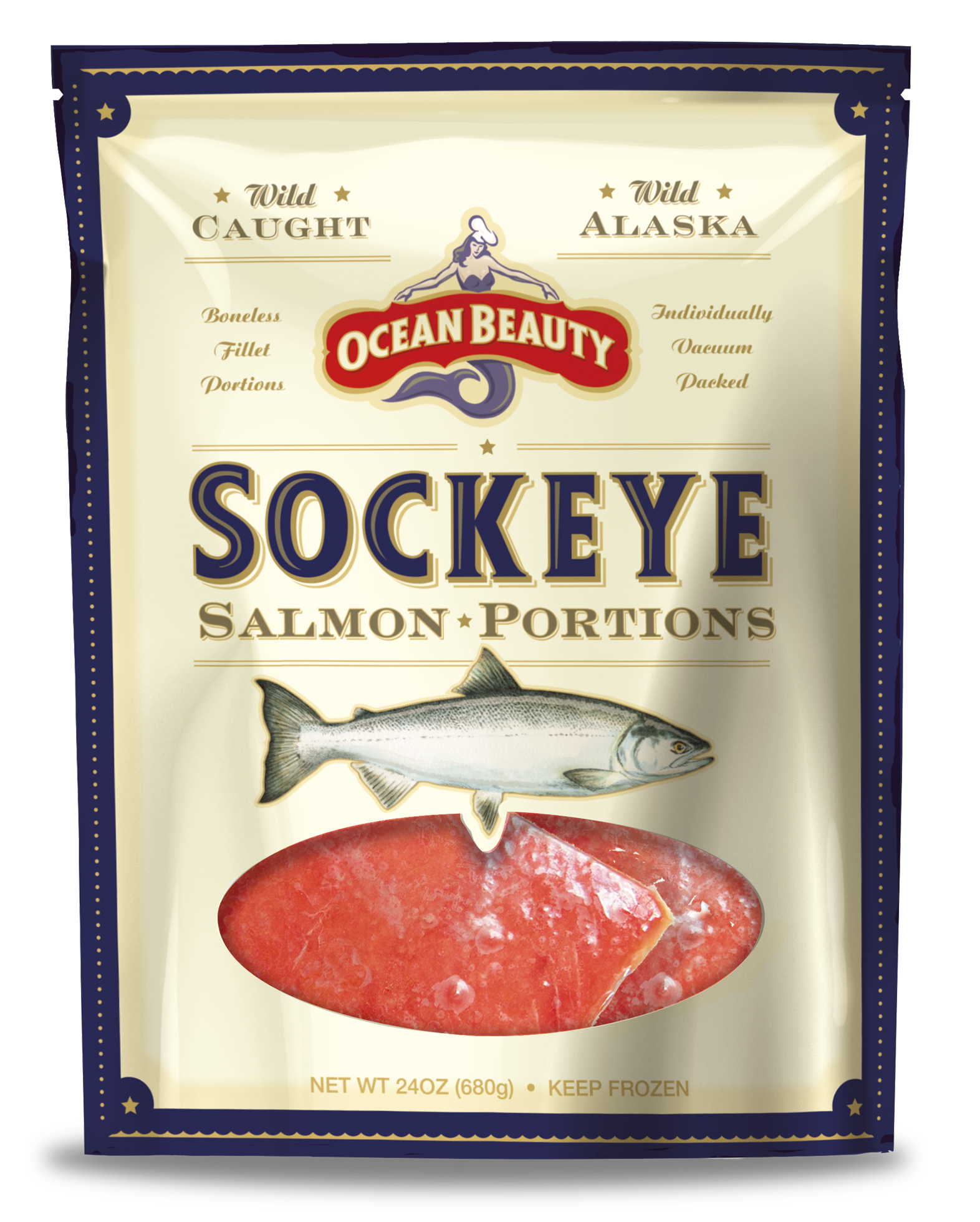 Wild-Caught/Sustainable Sockeye Salmon Fillet. Sockeye Salmon