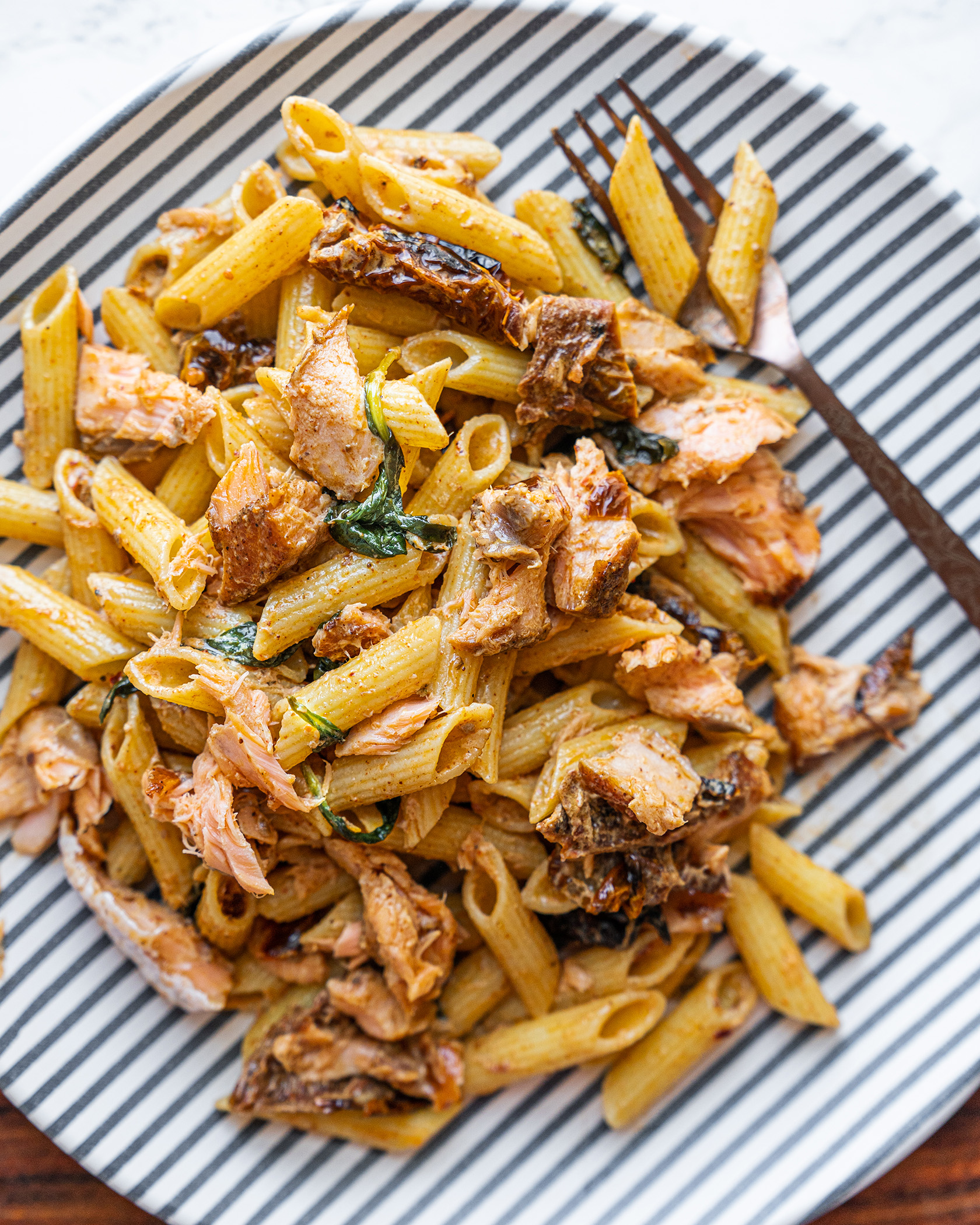 Penne with Cream and Smoked Salmon - Maplewood Road